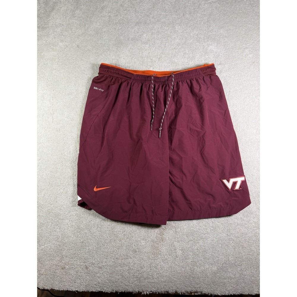 Nike Dri Fit Virginia Tech Hokies Football Team Issued Athletic Shorts Mens 3XL*